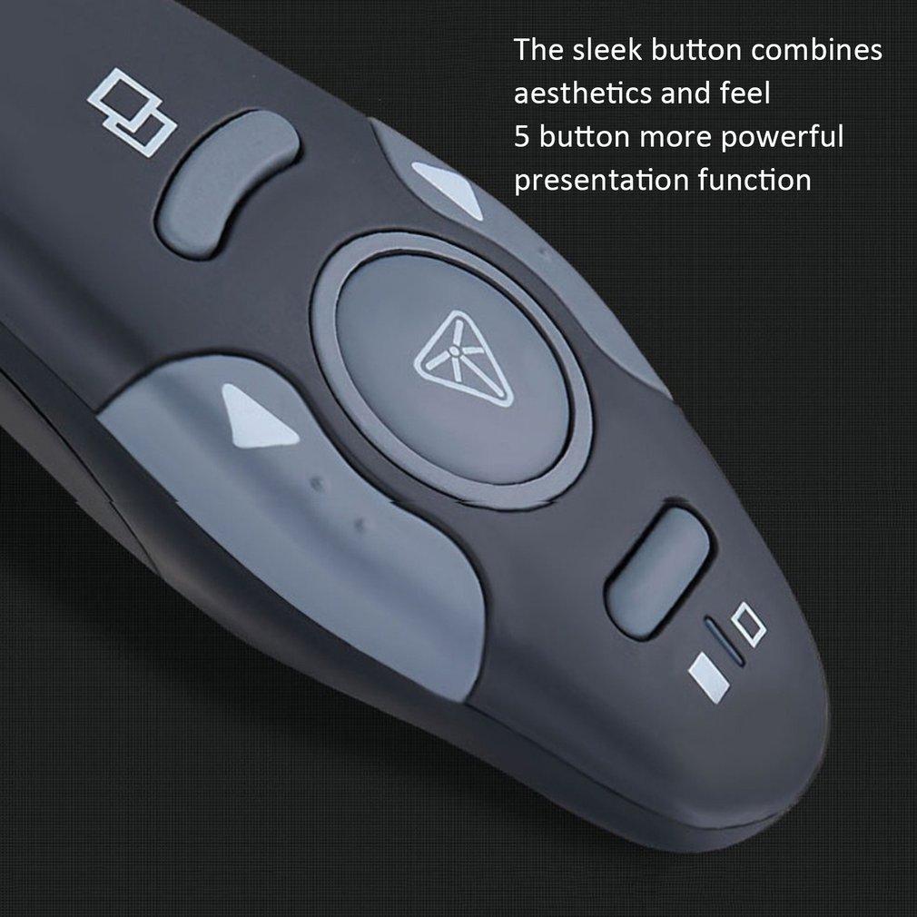 Trình bày không dây USB trình bày PowerPoint Clicker Trình bày từ xa Bút điều khiển từ xa PPT với chuột điều khiển từ xa ánh sáng màu đỏ