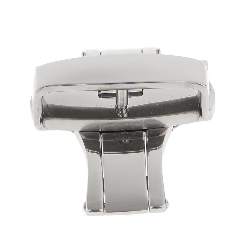 Stainless Steel Butterfly Clasp Watch Buckle Belt Band Strap Clasp 22mm