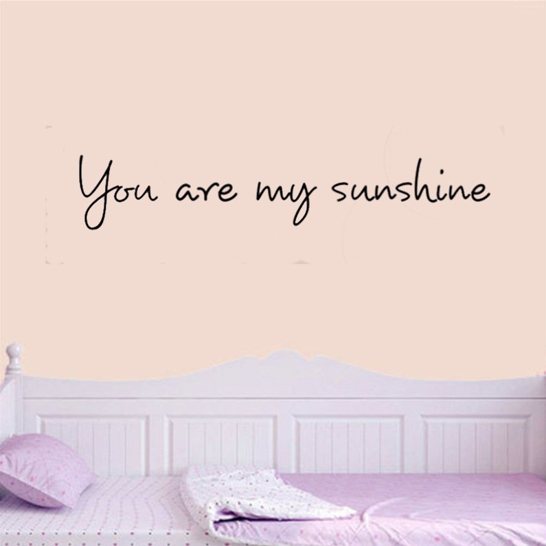 Decal dán tường chữ You are my sunshine sang trọng cao cấp