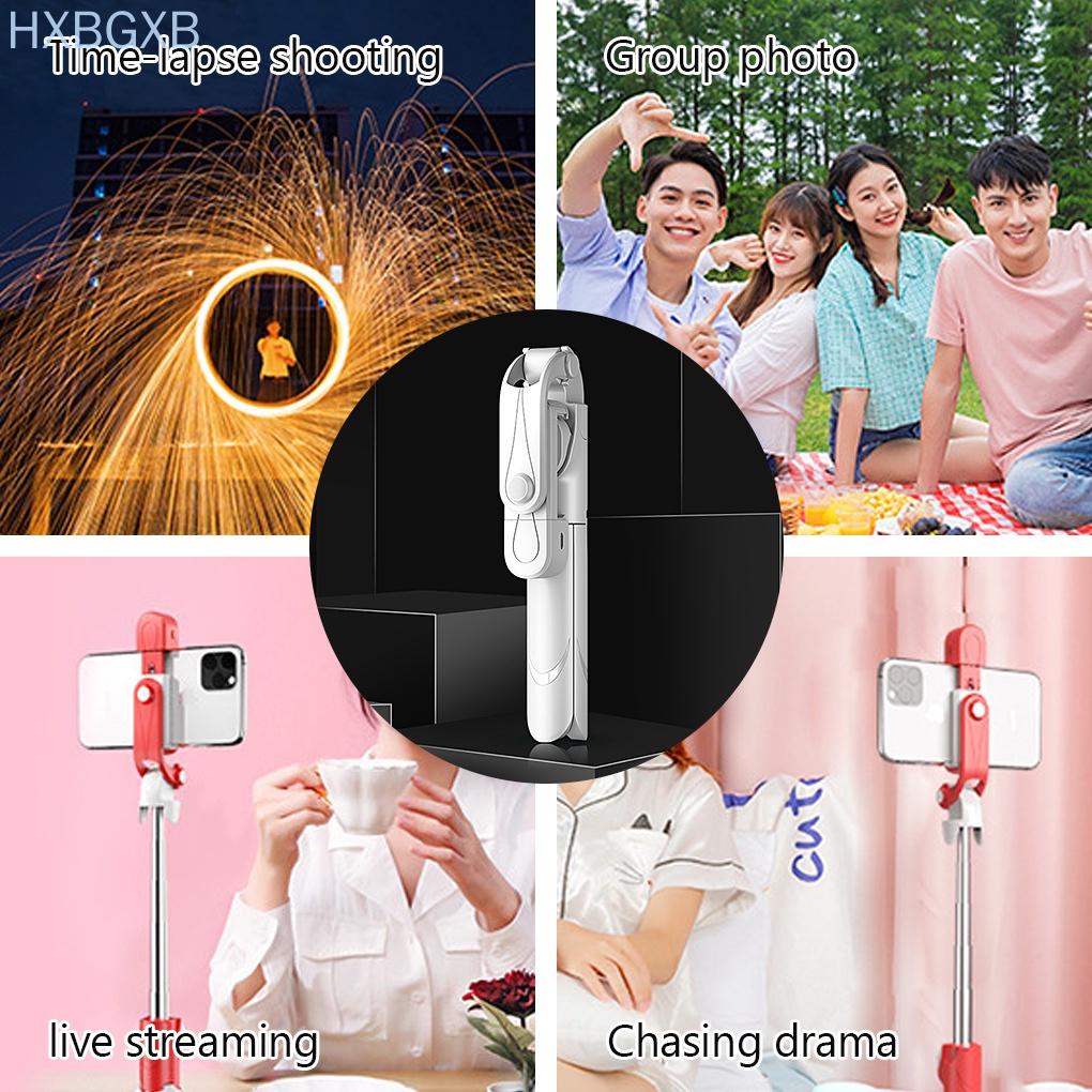 Gậy Chụp Ảnh Tự Sướng V4.0 Kết Nối Bluetooth Có Giá Đỡ Ba Chân Màu Trắng