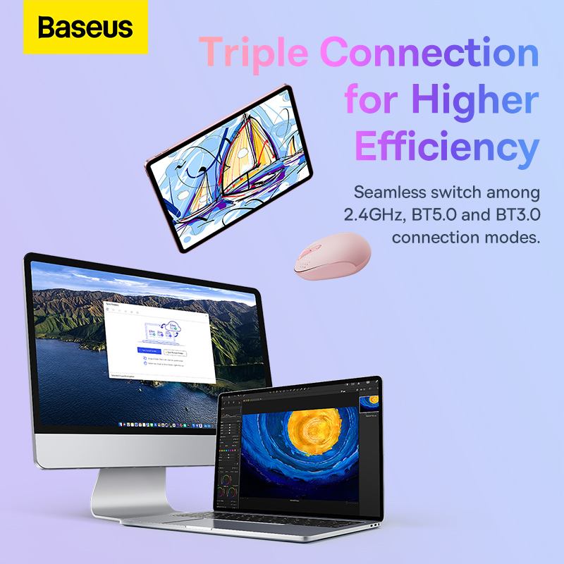 Chuột Máy Tính Kết Nối Wireless CN-Baseus F01A Wireless Mouse