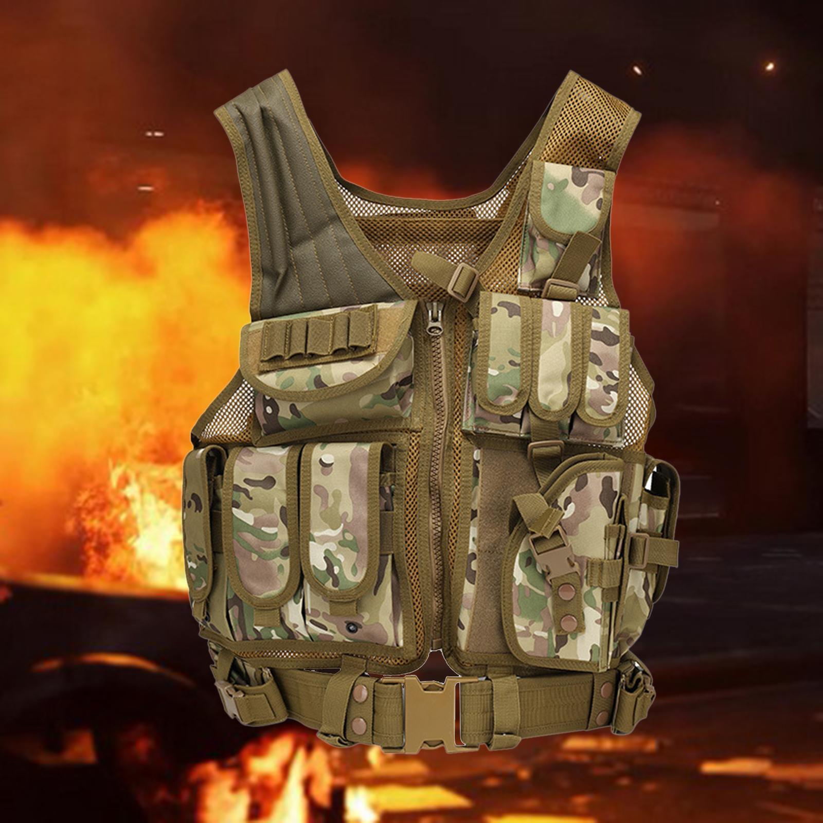 Vest Outdoor Breathable  Training Vest Adjustable Strap Belt