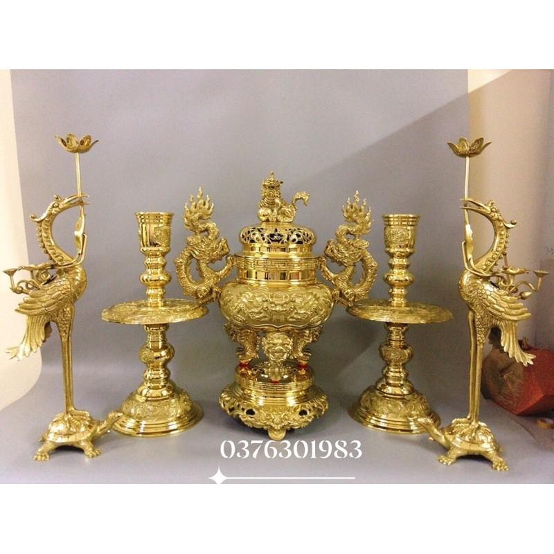 Bộ tam sự đỉnh nến cao 60cm