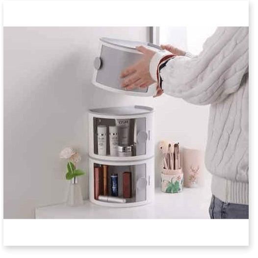 BỘ 2 HỘP ĐỰNG ĐỒ 2 TẦNG TREO TƯỜNG NHÀ VỆ SINH OUSUWO