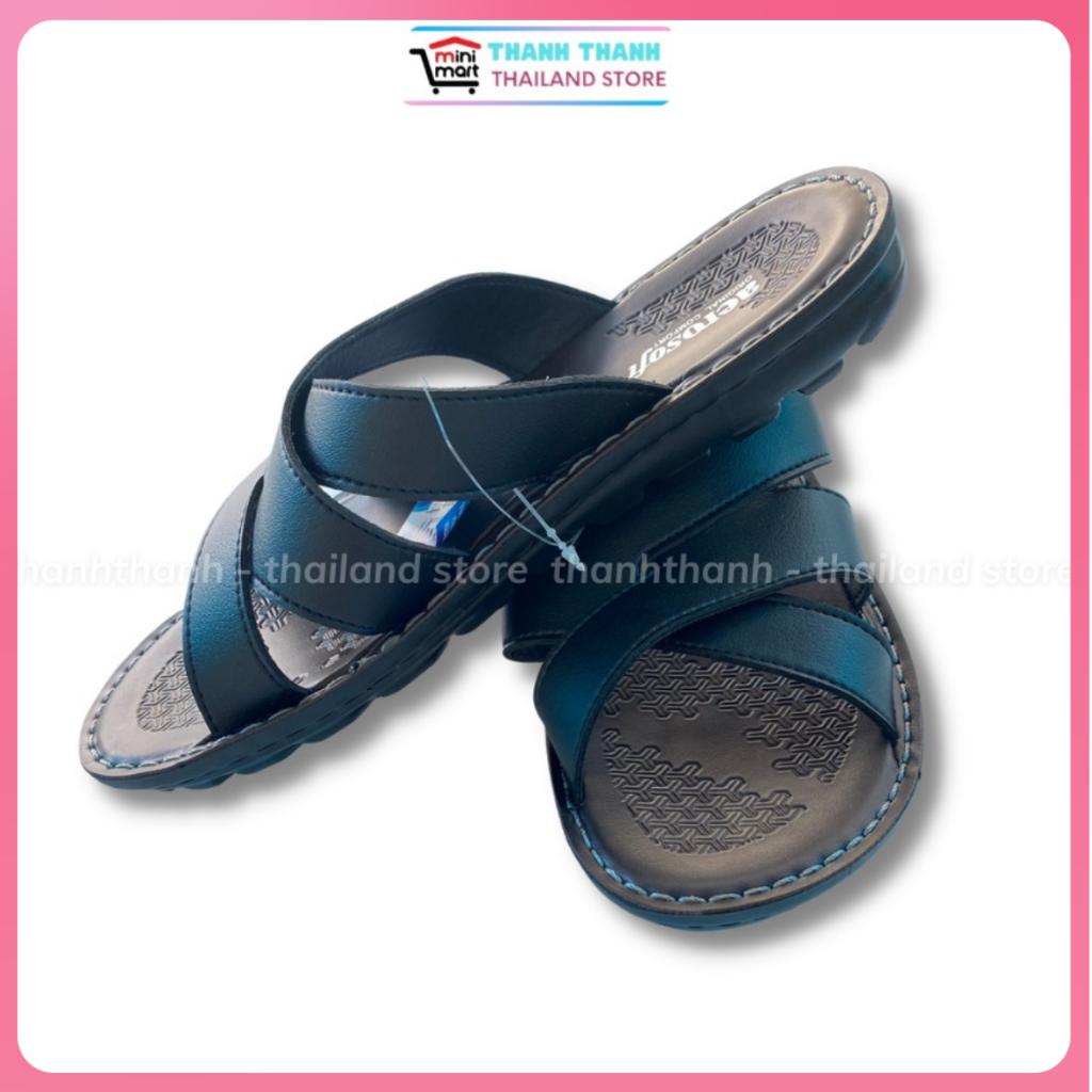 Dép Nam Quai Ngang AEROSOFT 0336 Siêu Bền, Không Gây Hôi Chân - Thanh Thanh Store
