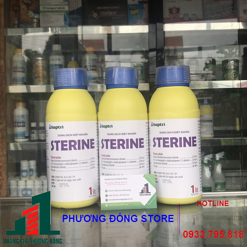 Dung dịch diệt khuẩn STERINE - 1 LÍT