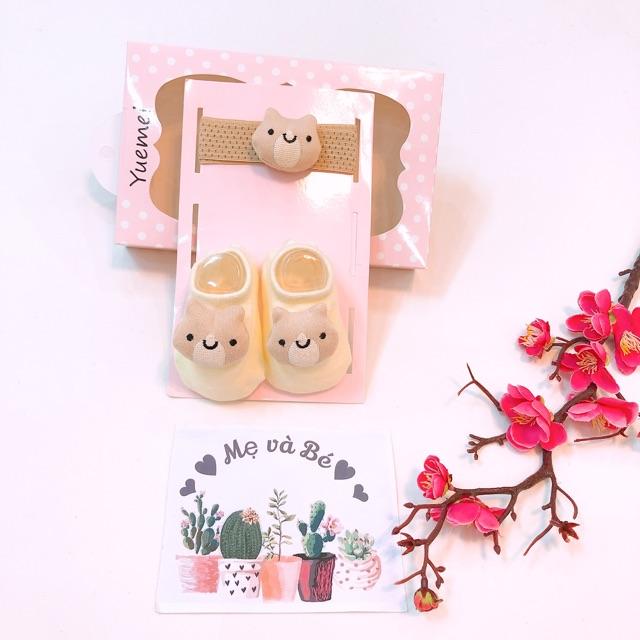 Set tất thú + băng đô sơ sinh