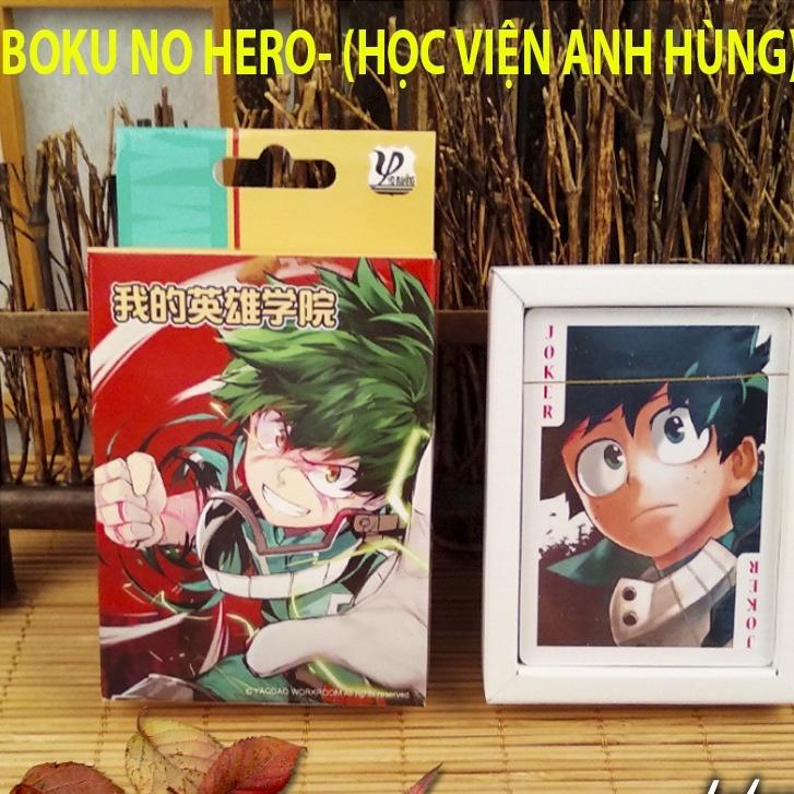 Bộ bài boku no hero acamedia 54 ảnh khác nhau/ Tú lơ khơ my hero học viện anh hùng