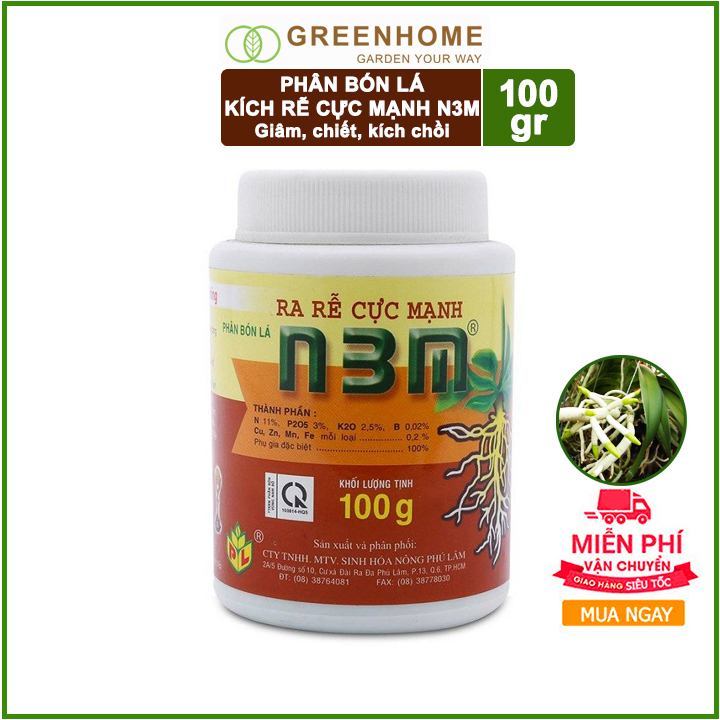 HỘP 1 KG - PHÂN BÓN RA RỄ CỰC MẠNH N3M