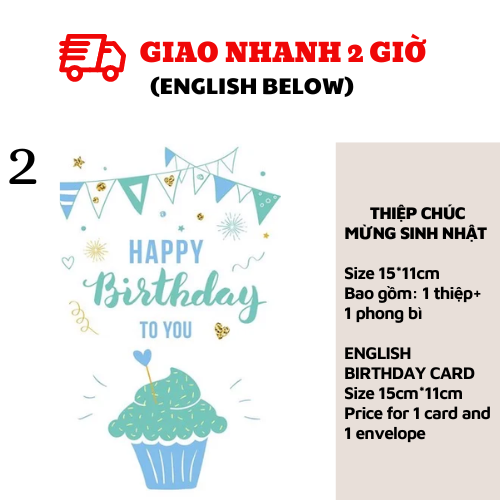 Thiệp chúc mừng Sinh Nhật - Birthday cards snnl72