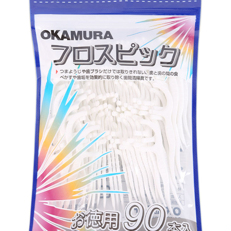 Tăm Chỉ kẽ răng cao cấp Nhật bản gói 90 chiếc - Okamura