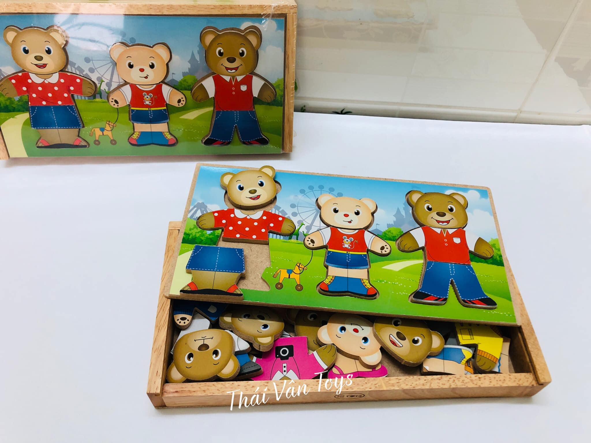 Bộ Sưu tập thời trang gia đình gấu | Thời trang gia đình gấu Winwintoys | Đồ chơi gỗ thời trang gia đình gấu