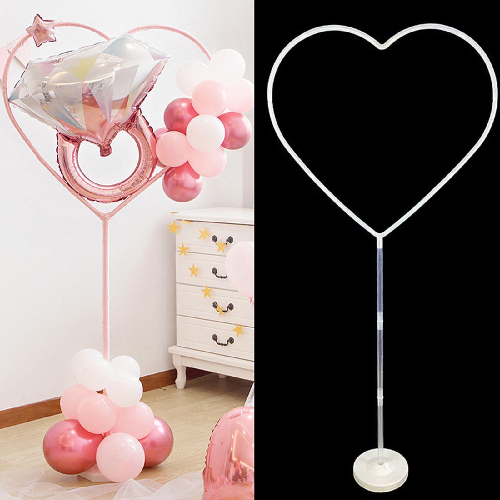 Balloon Arch Column Stand Kit DIY Heart Balloon Shape for Baby Shower Decor