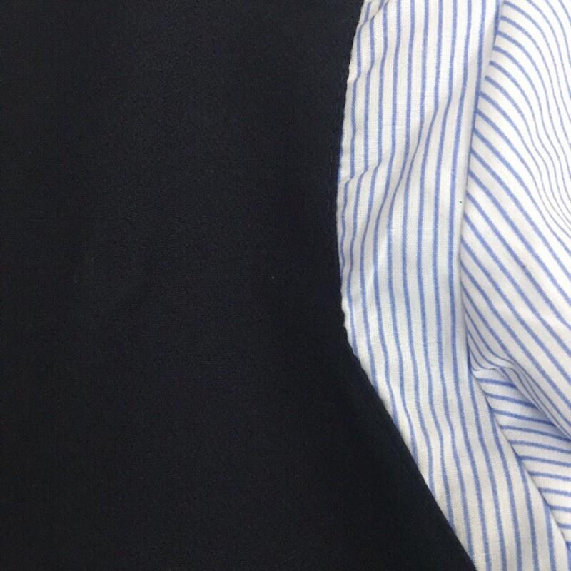 Áo babydoll xanh đen phối soc cột nơ FREESIZE