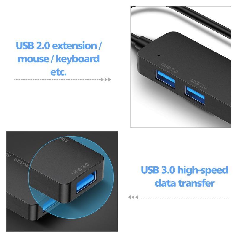 Bộ Chia Cổng ANKNDO Usb 3.0 Hub Type C 5 Trong 1 Tf Sd Cho laptop táo