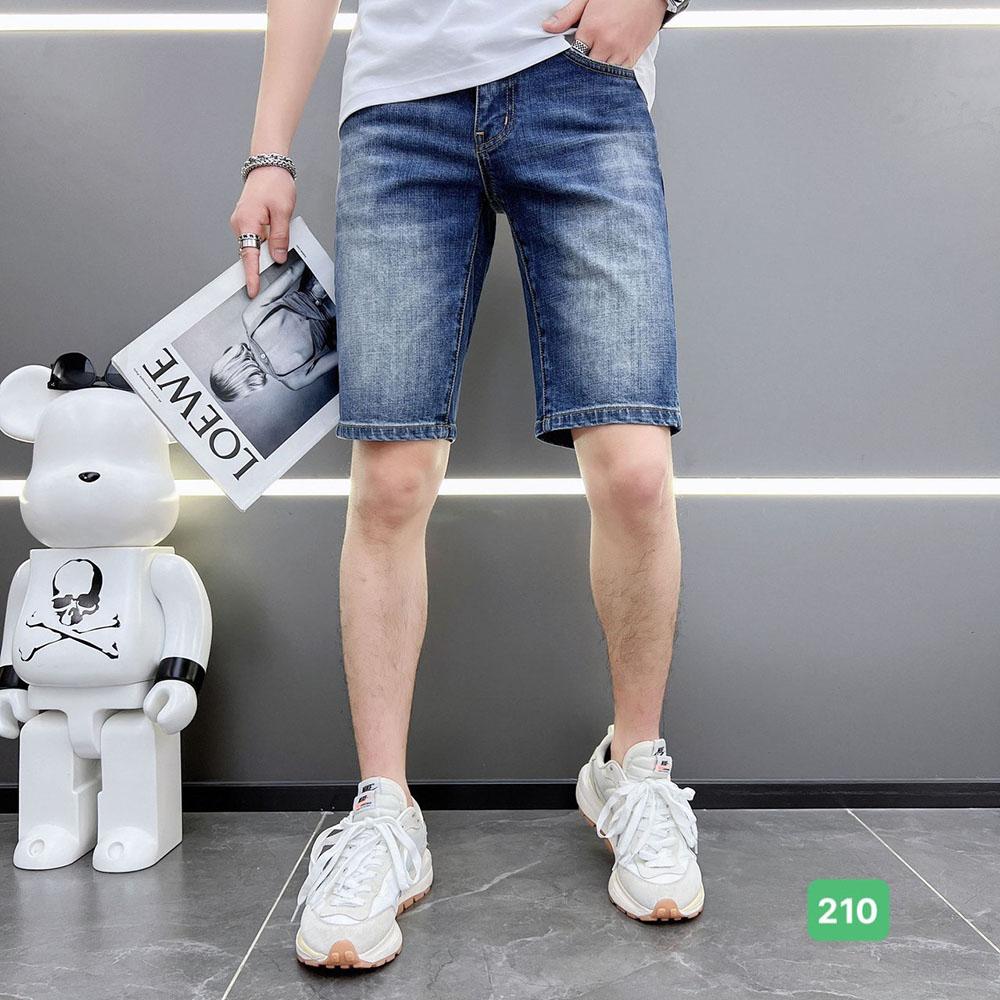Quần short jean nam dáng ôm co giãn cao cấp - TCS210