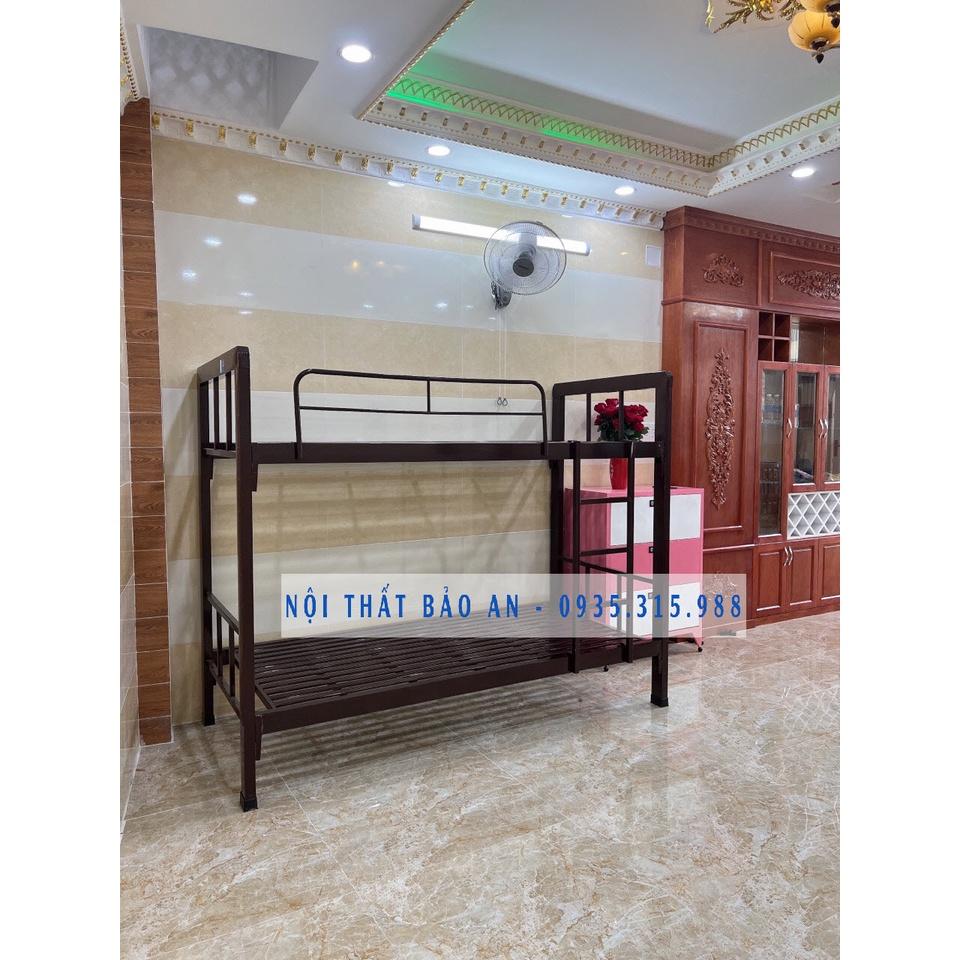 Giường sắt hộp 2 tầng 80cmx80cm ( Tầng Dưới – Tầng Trên) Cao cấp BẢO AN