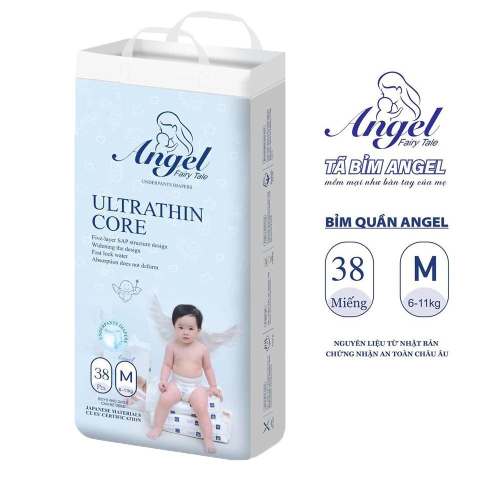 Bỉm Quần ANGEL Absorbent Size M38 - L36 - XL34 - XXL32 - XXXL30 - 1 Bịch