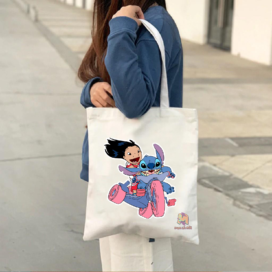 Túi Tote in hình chủ đề Lilo &amp; Stitch