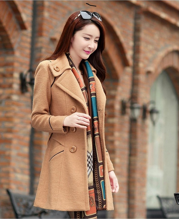 Áo Khoác Dạ Đông Xuân 2018 BAZAS AKD 35V89Y Màu Vàng