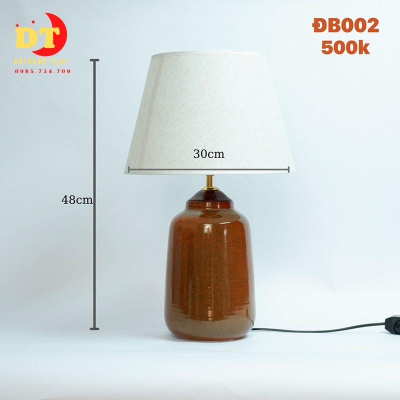 Đèn bàn ngủ bằng gốm đơn giản hiện đại HTLQ bpl - 1
