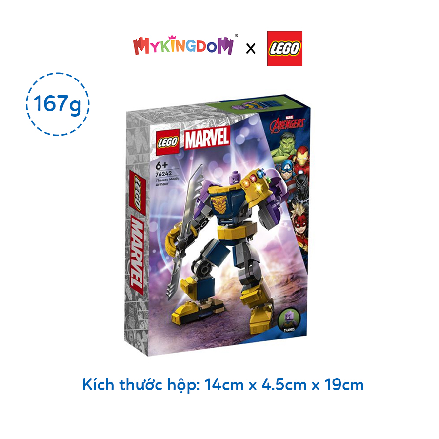 Đồ Chơi Lắp Ráp LEGO Superheores Chiến Giáp Thanos 76242 (113 chi tiết)