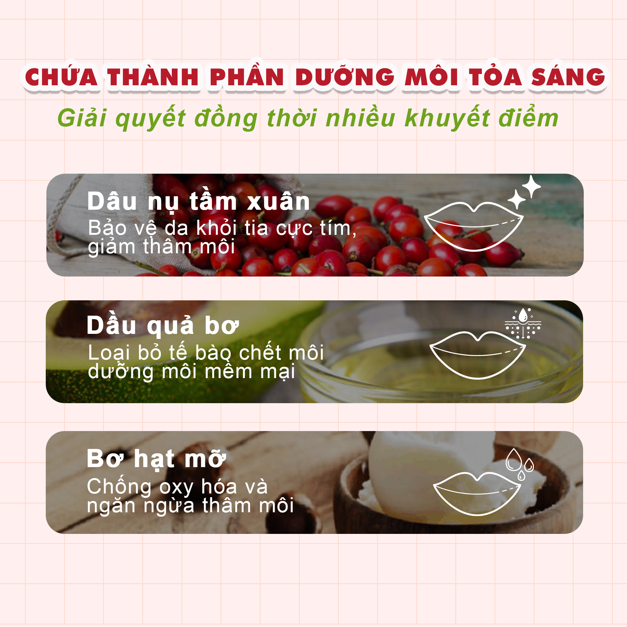 Son Lì Đỏ Cam Cháy cho bà bầu thiên nhiên, mềm môi GUO 5gr - [100% Cam kết không chì, không khô môi]