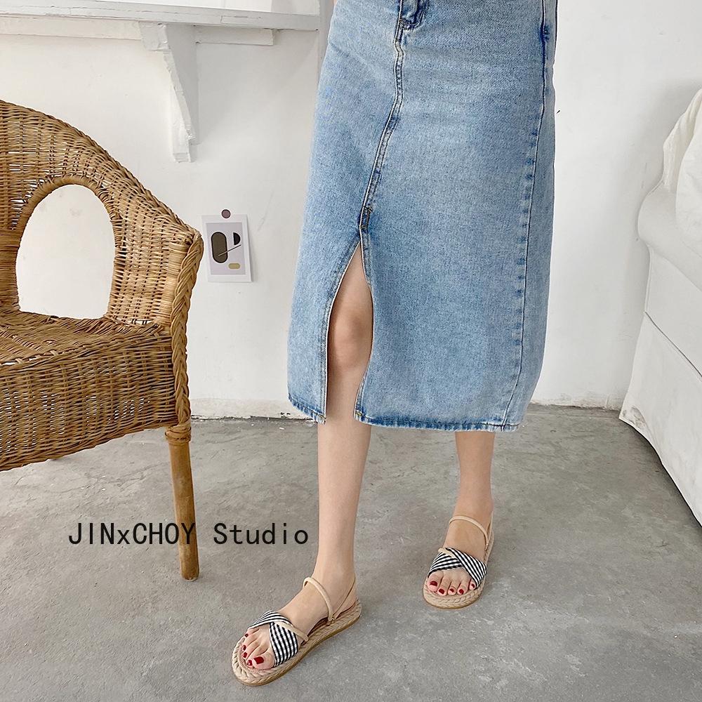 Giày sandal đế bằng thoải mái thời trang cho nữ