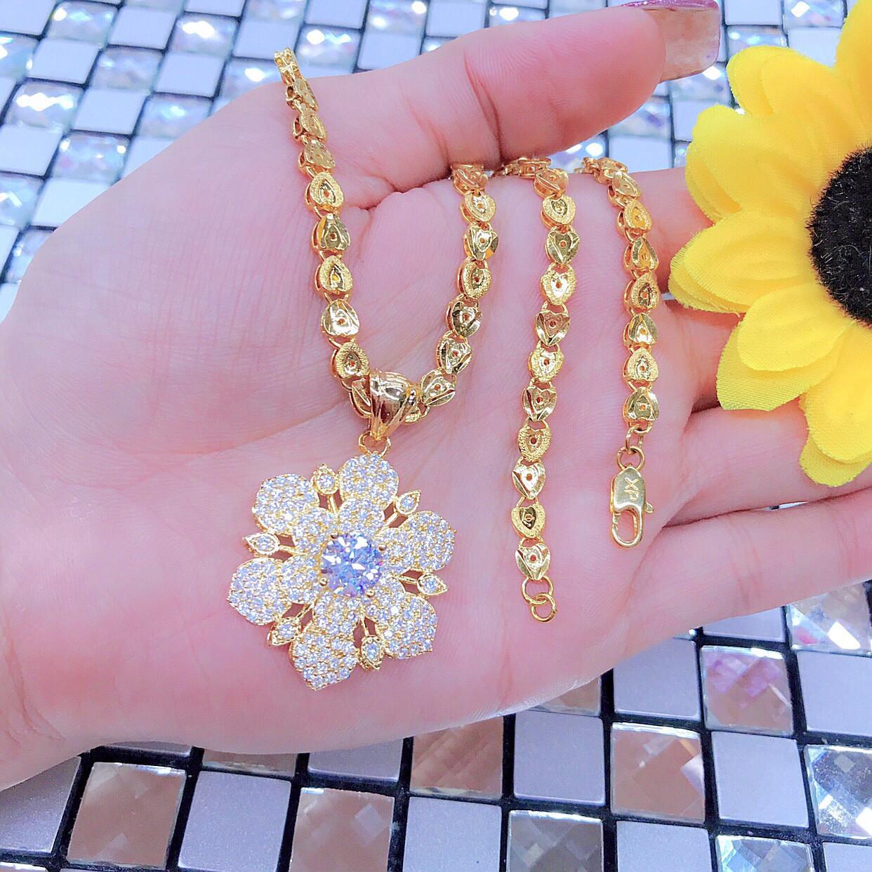 Dây chuyền nữ xi dát vàng 18k EKH689
