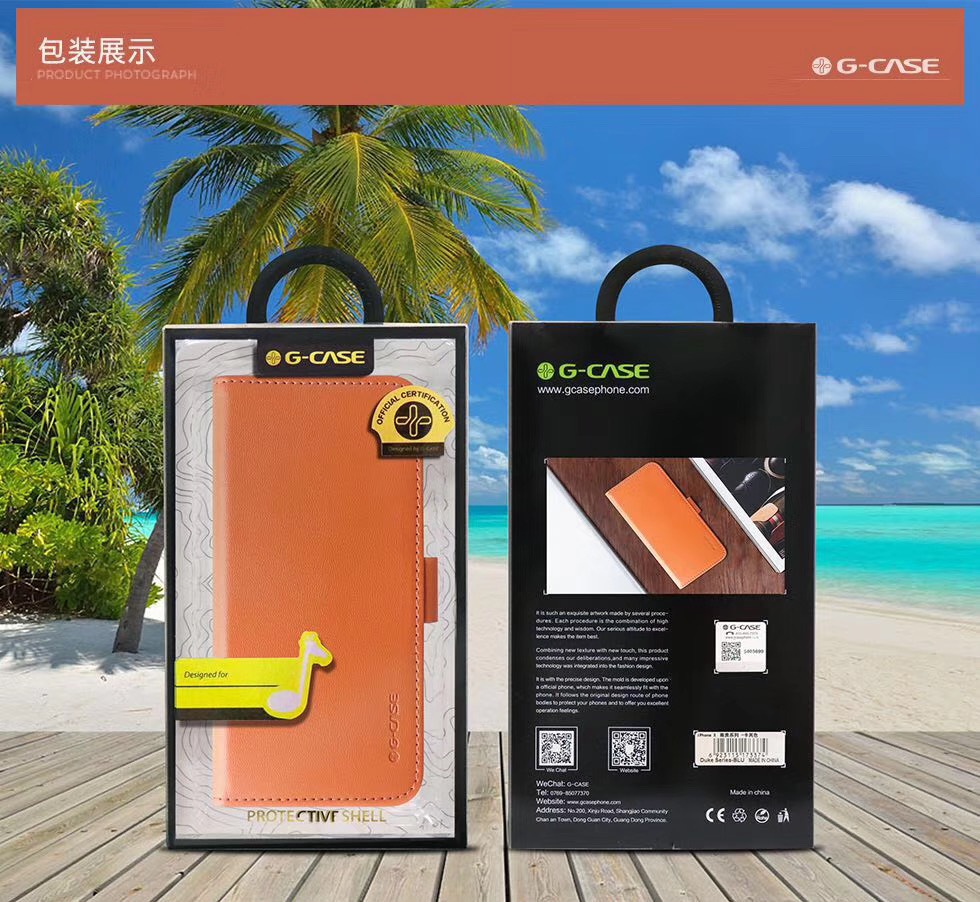 Bao da cho iPhone hiệu G-Case leather card - Hàng nhập khẩu