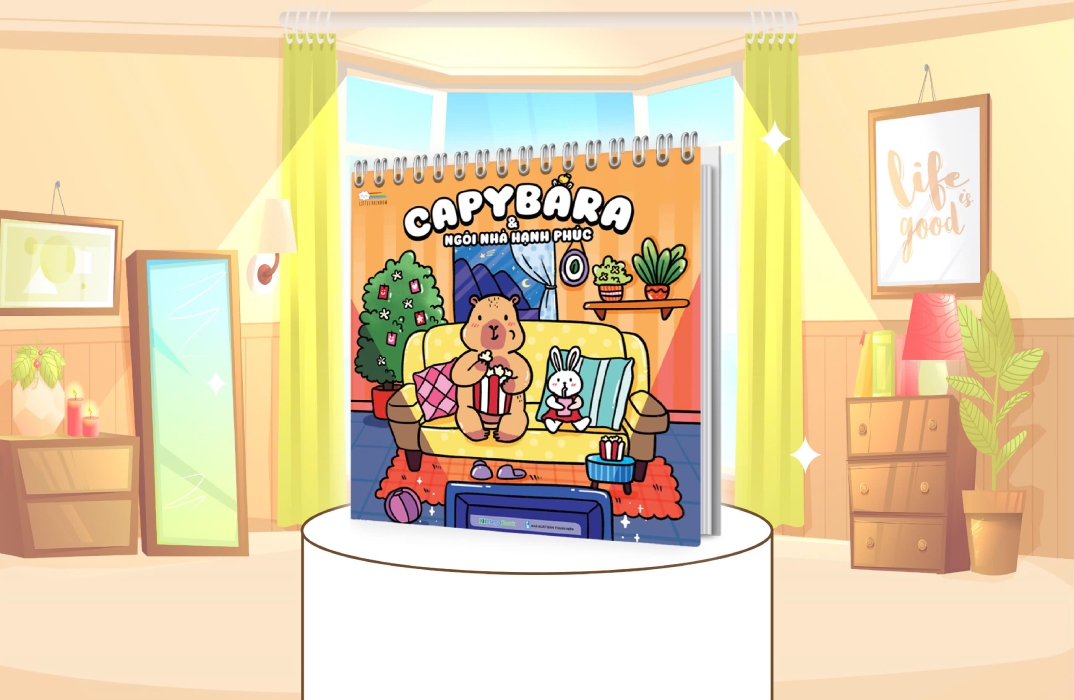 Sách Tô Màu Chữa Lành - Capybara - MEGA