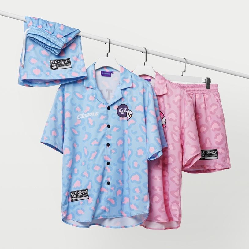 Set áo quần sơ mi ngắn tay Leopard bộ đi biển unisex nam nữ form rộng