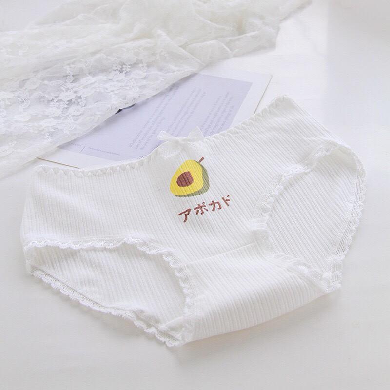 Quần Lót Cotton In Hình Quả Bơ Dễ Thương Cho Nữ