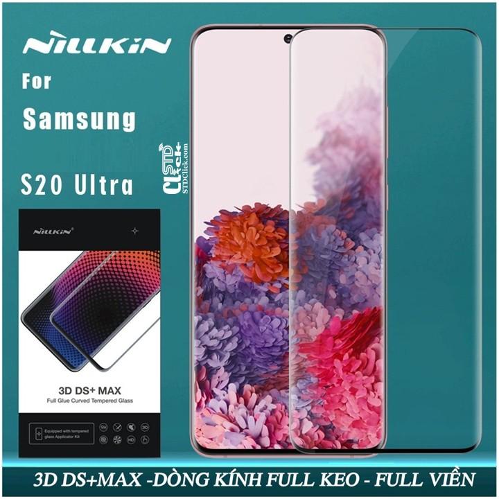 KÍNH CƯỜNG LỰC DÀNH CHO SAMSUNG GALAXY S20 ULTRA - S20 ULTRA 5G NILLKIN 3D DS+MAX