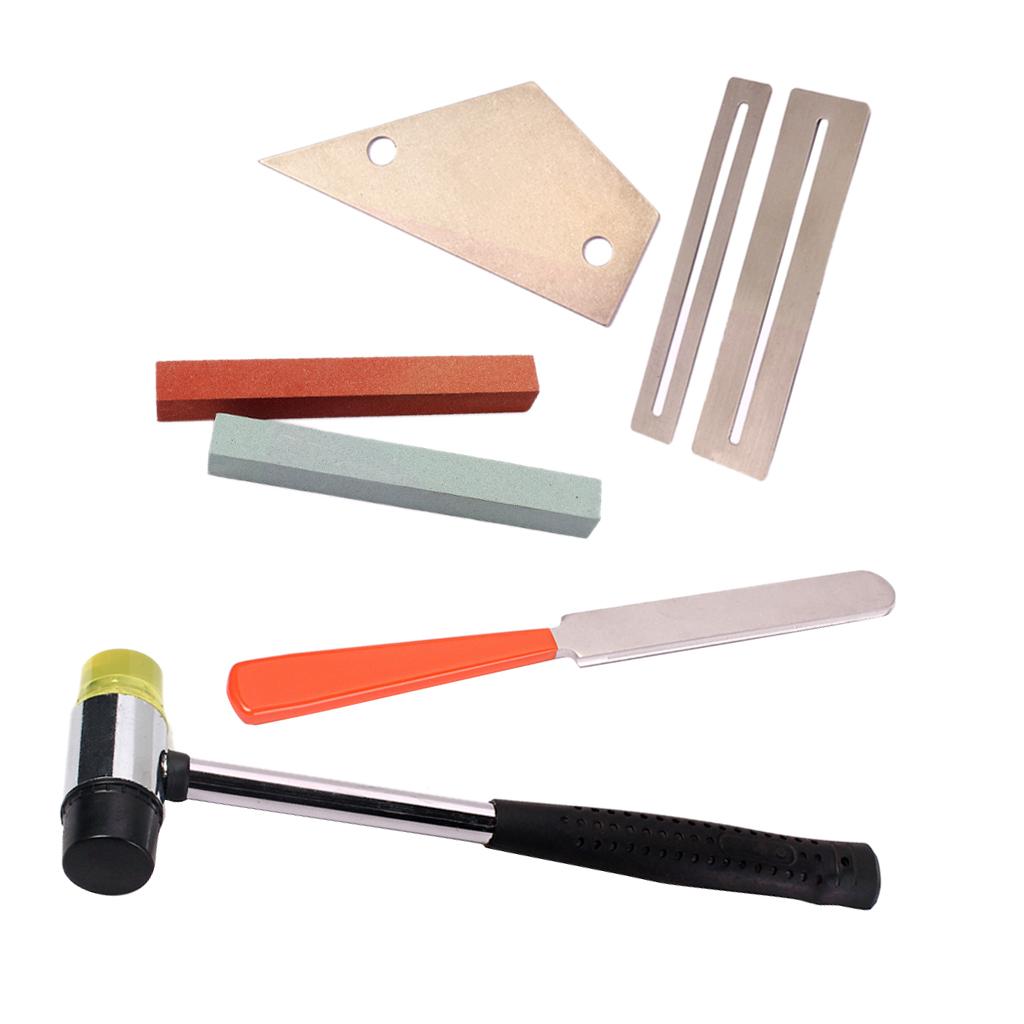 Sunnimix 7 Chiếc Guitar Chuyên Nghiệp Luthier Bộ Dụng Cụ Bass DIY Bộ Phím Đàn Đá San Lấp Mặt Bằng, ván Trượt Ngón Tay Ph