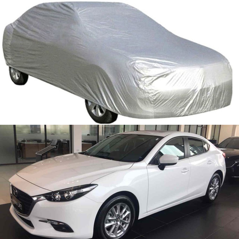 Bạt Phủ xe Ô TÔ  MAZDA 3 sedan Vải Dù 2 Da Siêu Bền Chịu Được Lực Kéo Giật Mạnh Không Rách