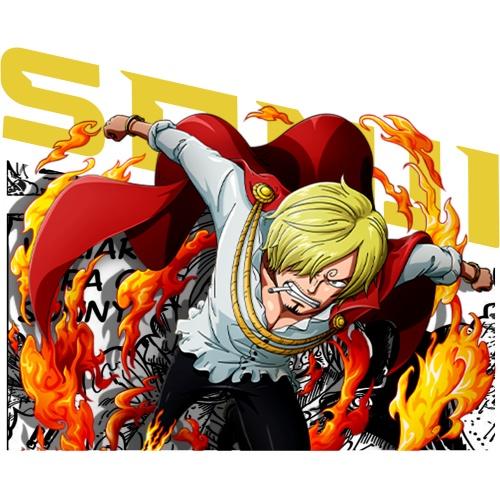 Mô hình nhân vật Sanji áo đen trong truyện tranh One Piece cao 32 cm, chân