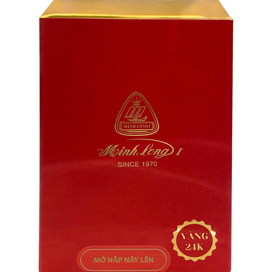 Trâu Hạnh Phúc Trang Trí Vàng 24K Gốm Sứ Minh Long - Màu