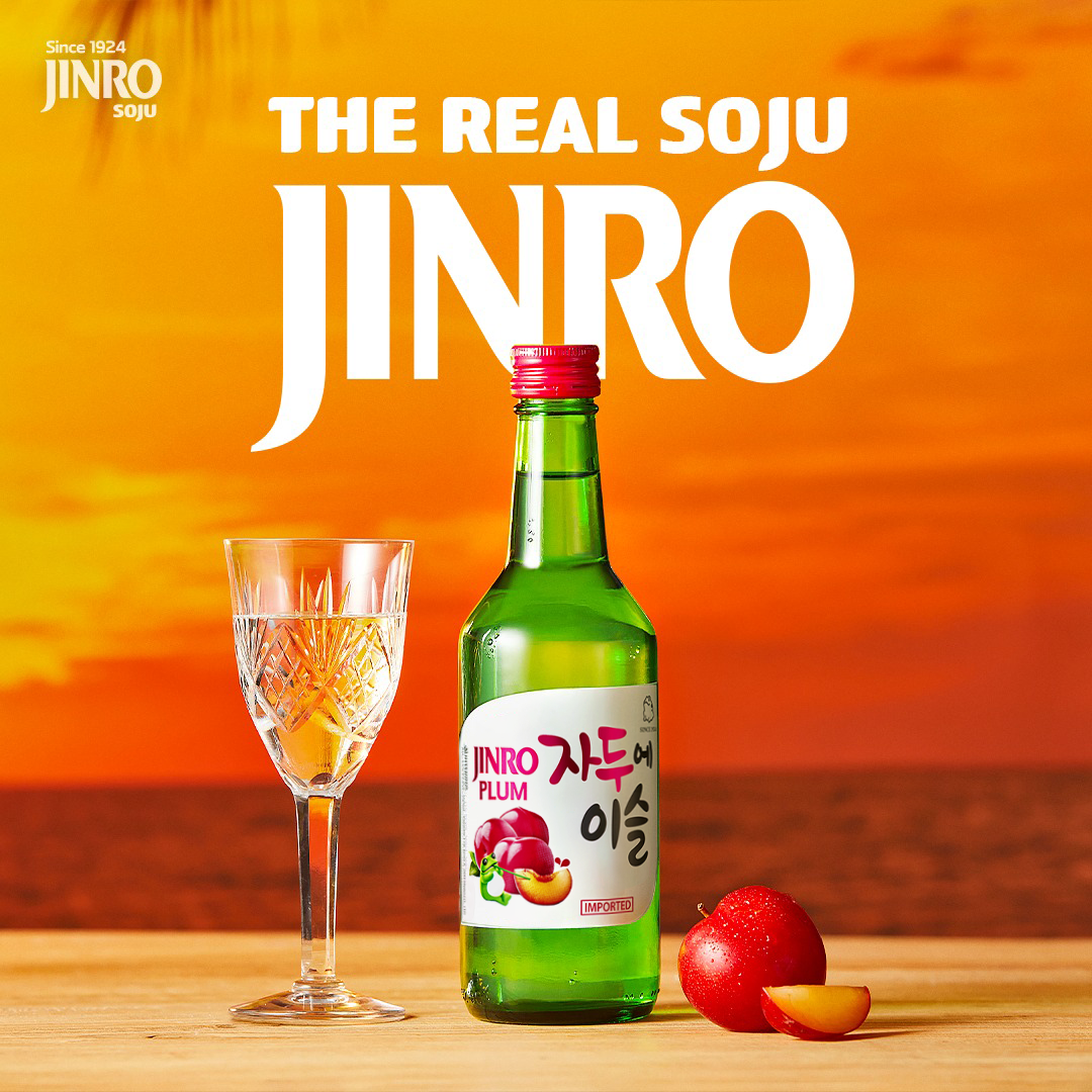 Soju Hàn Quốc JINRO VỊ MẬN 360ml - Combo 6 chai