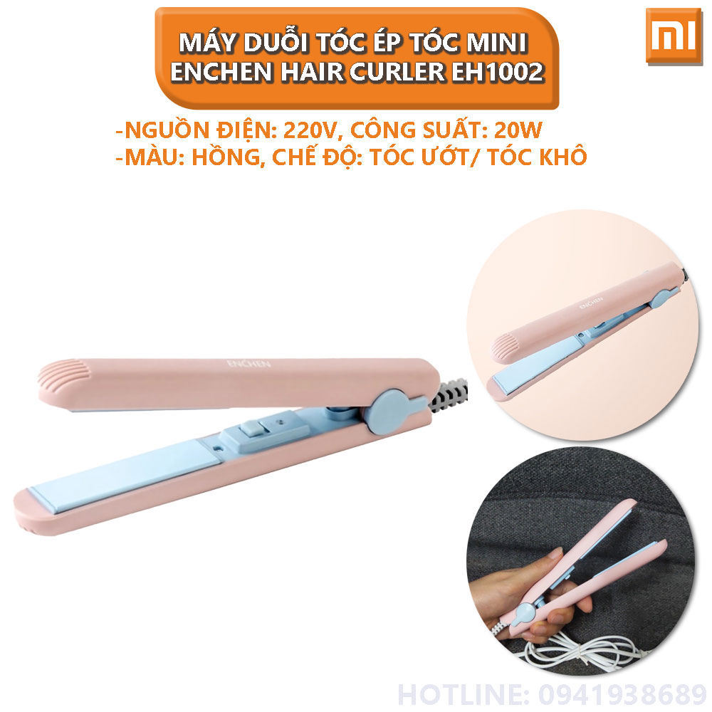 Máy duỗi tóc ép tóc mini xiaomi Enchen Hair Curler EH1002 - Hàng nhập khẩu