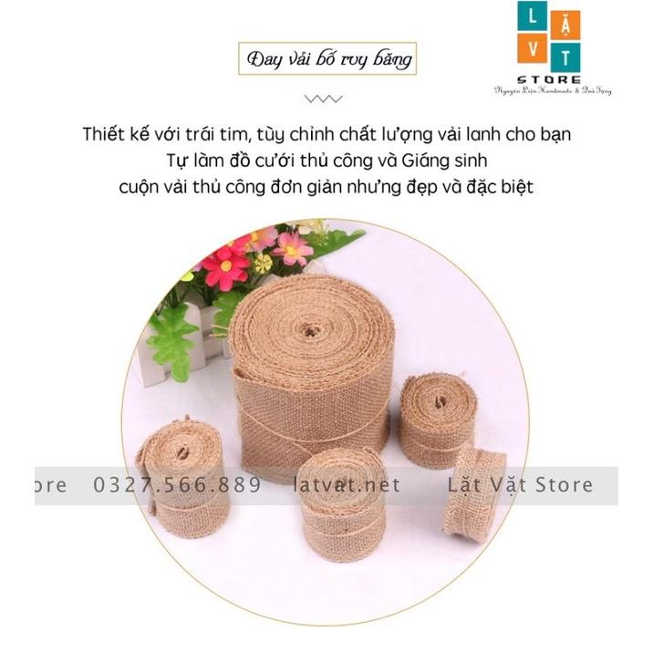 Ruy băng sợi đay trơn nhiều kích thước,DIY trang trí, handmade, tiệc cưới, Giáng sinh làm từ sợi đay, ribbon Decor.