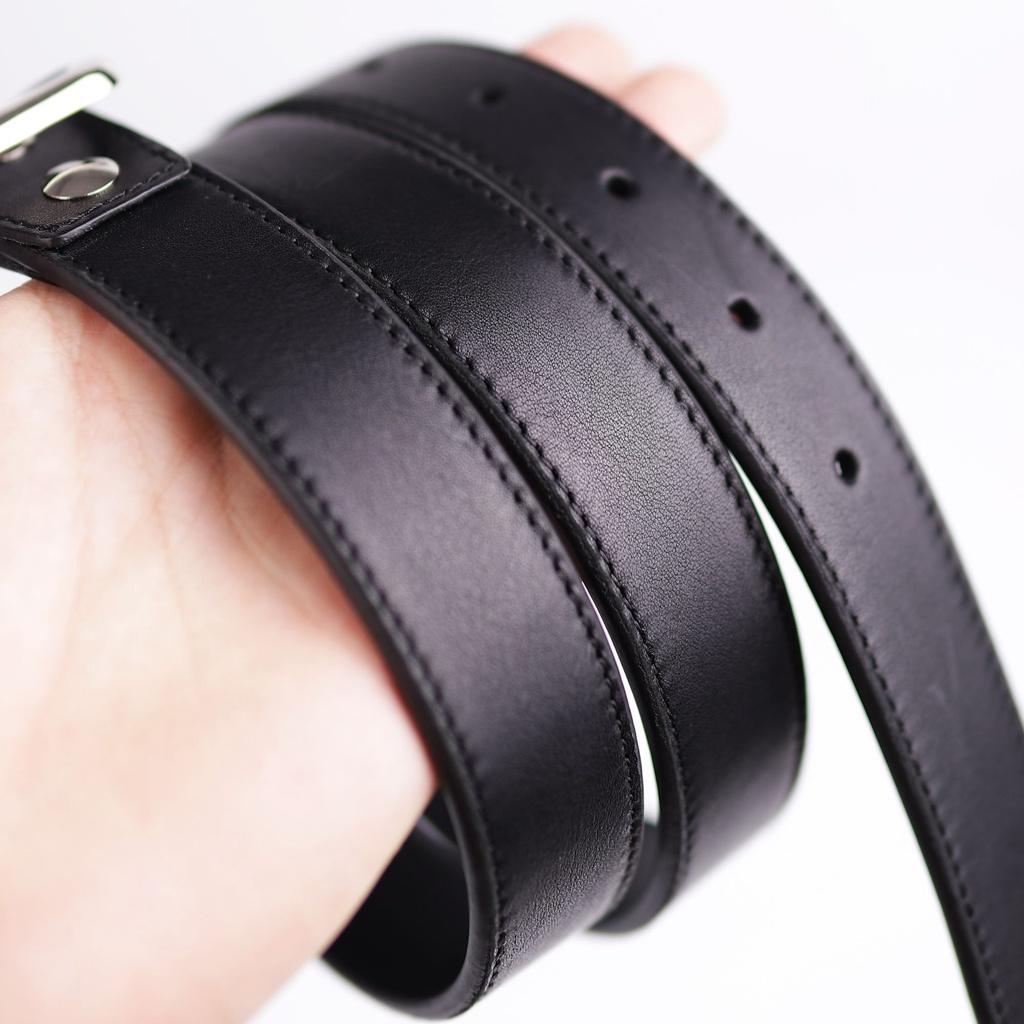 Thắt lưng da bò Lucas nhập khẩu hàng hiệuAugust mặt dây 2.5cm, hợp kim cao cấp, lỗi 1 đổi 1