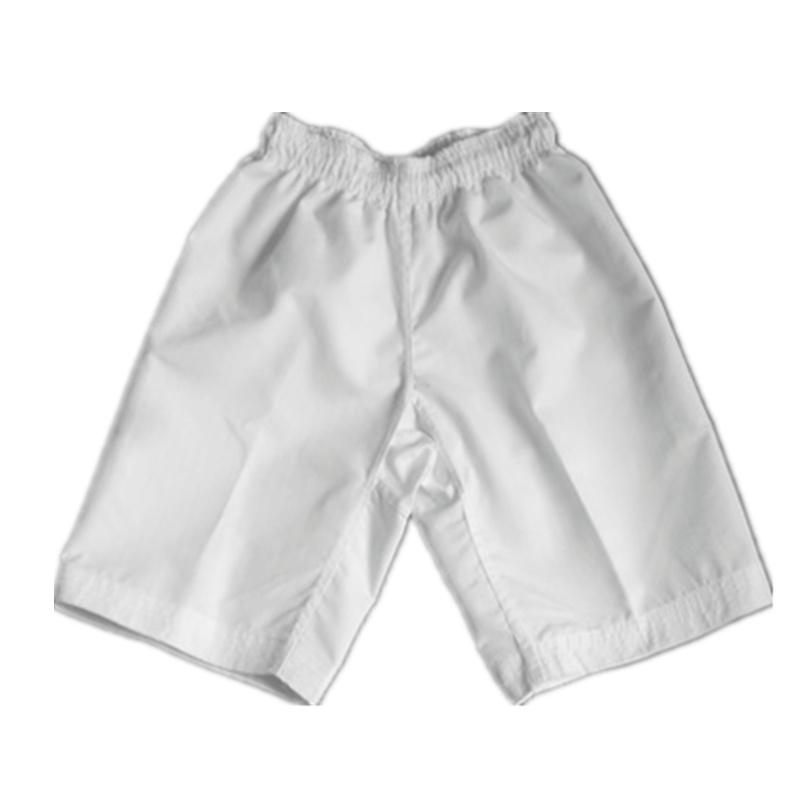 Quần Taekwondo quần polyester màu đen trẻ em người lớn quần short trẻ em quần nhẹ nhẹ quần dài quần thể thao Color: White cotton shorts Size: XXS 120