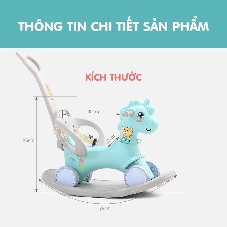 Ngựa Bập Bênh 3in1 2020 Bền, Đẹp, Chắc Chắn