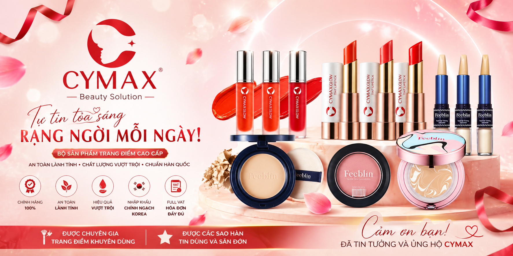 Son Kem CYMAX Glow Velvet Lip Tint - Lì Mịn Như Nhung, Căng Mướt Môi Chuẩn Hàn - Không Trôi