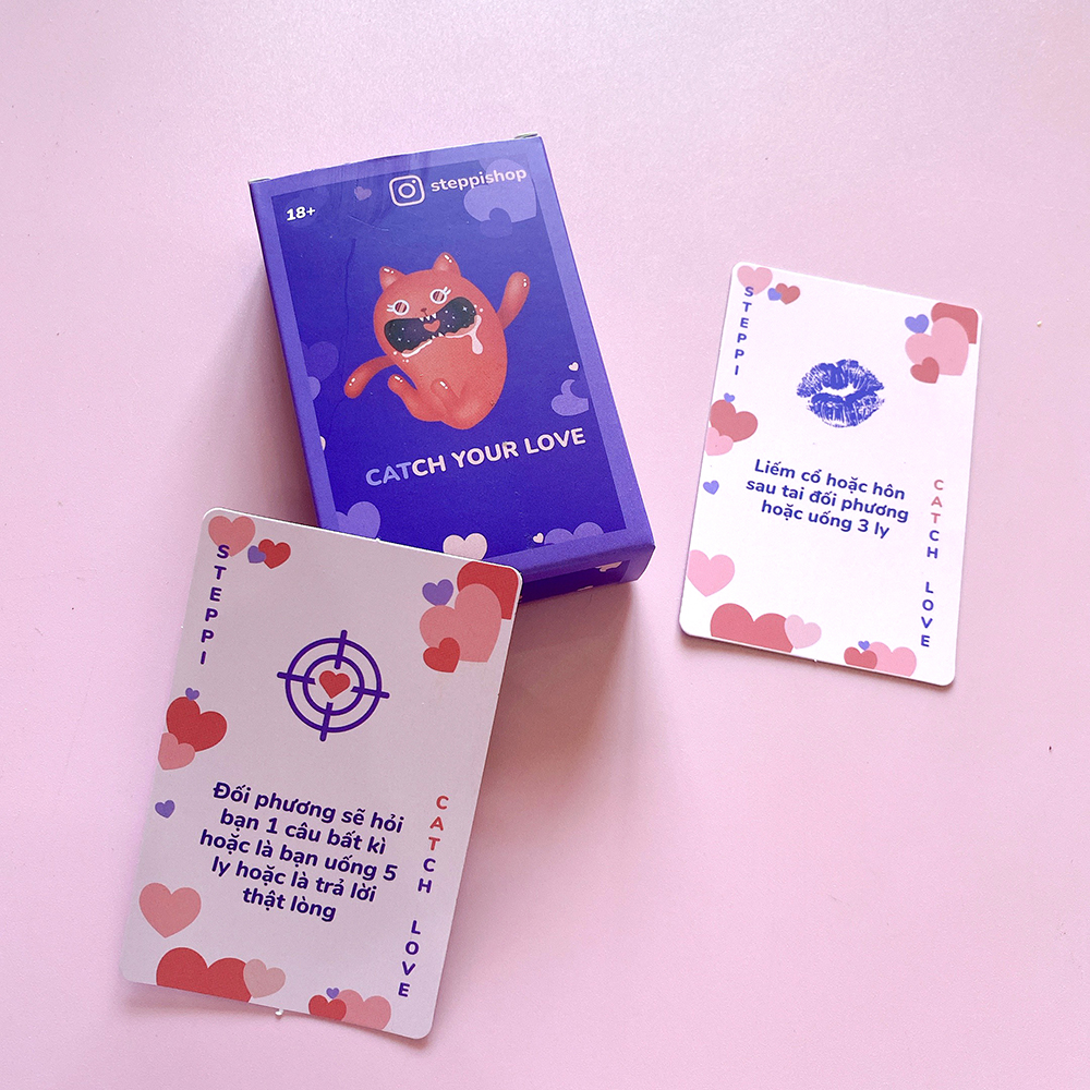 Bộ Bài Catch Your Love Dành Cho Cặp Đôi Hẹn Hò Đi Chơi Drinking Game 60 Lá Giúp Gắn Kết Tình Cảm Đôi Lứa