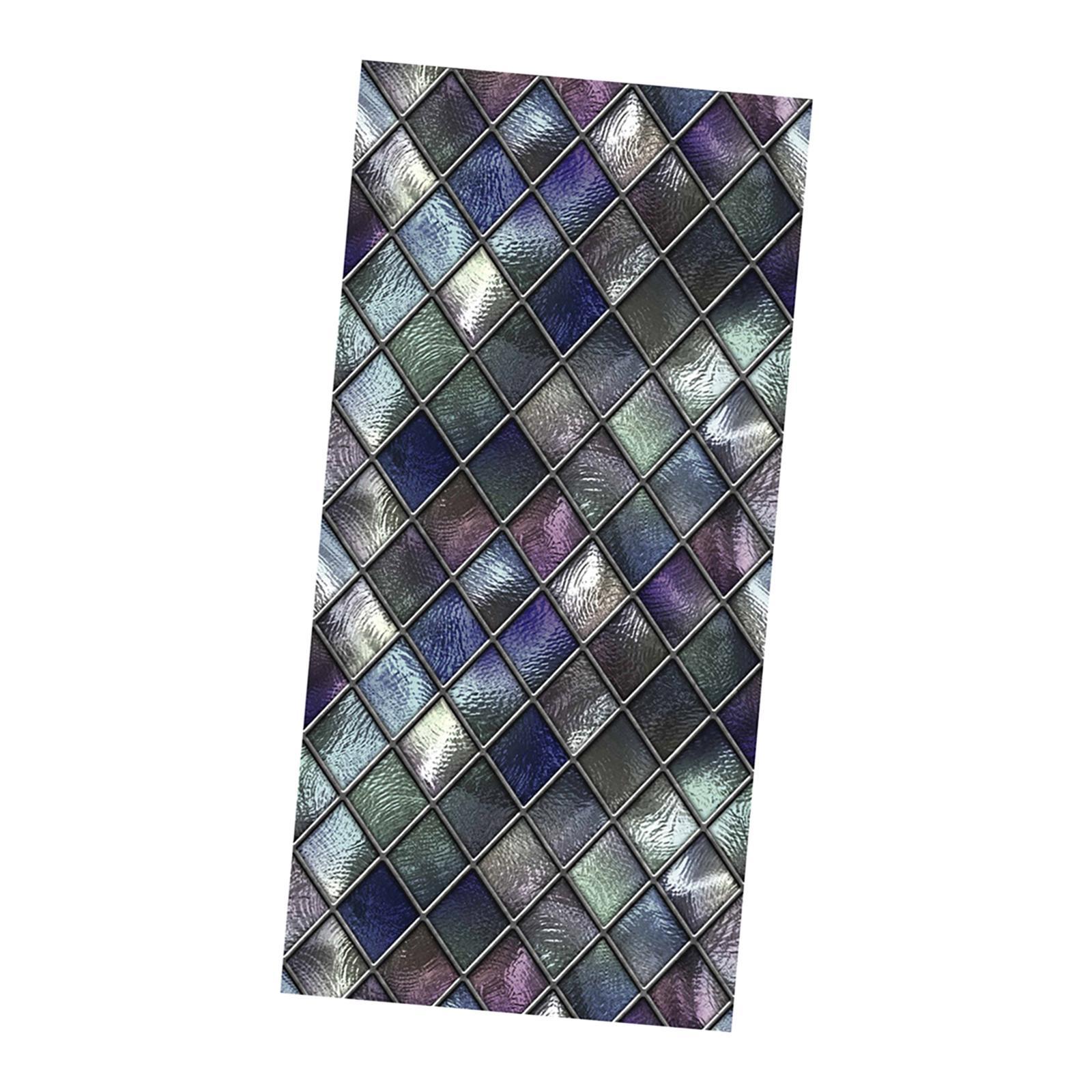 Privacy Window Film Home Anti Stained Glass Bathroom DIY Window Decals