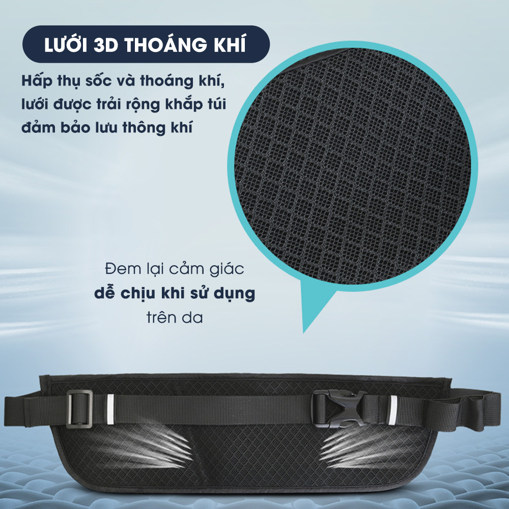 Hình ảnh Đai chạy bộ, túi đeo hông đựng điện thoại, đựng nước GoodFit GF122RB