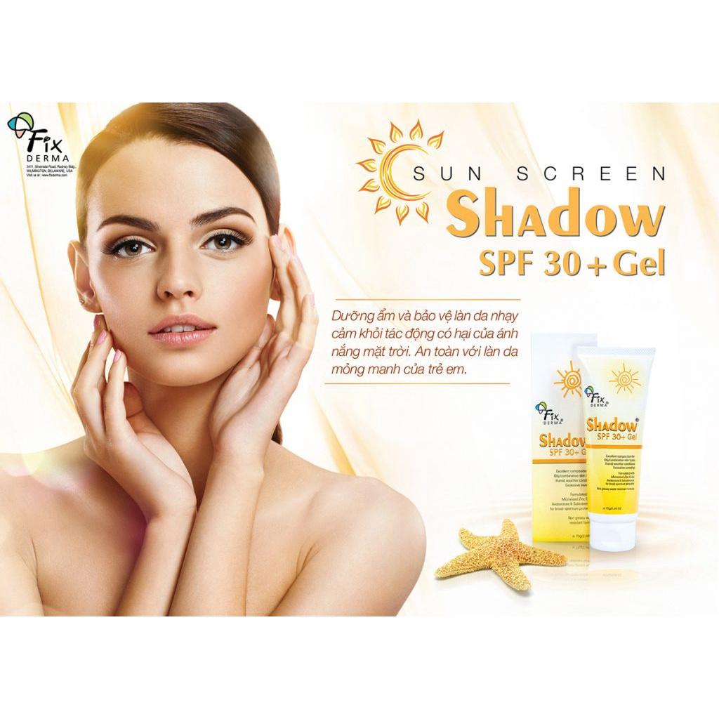 Kem Chống Nắng Fixderma Shadow SPF 30+: chống nắng, dưỡng ẩm, phù hợp mọi loại da kể cả da nhạy cảm - Hee's Beauty