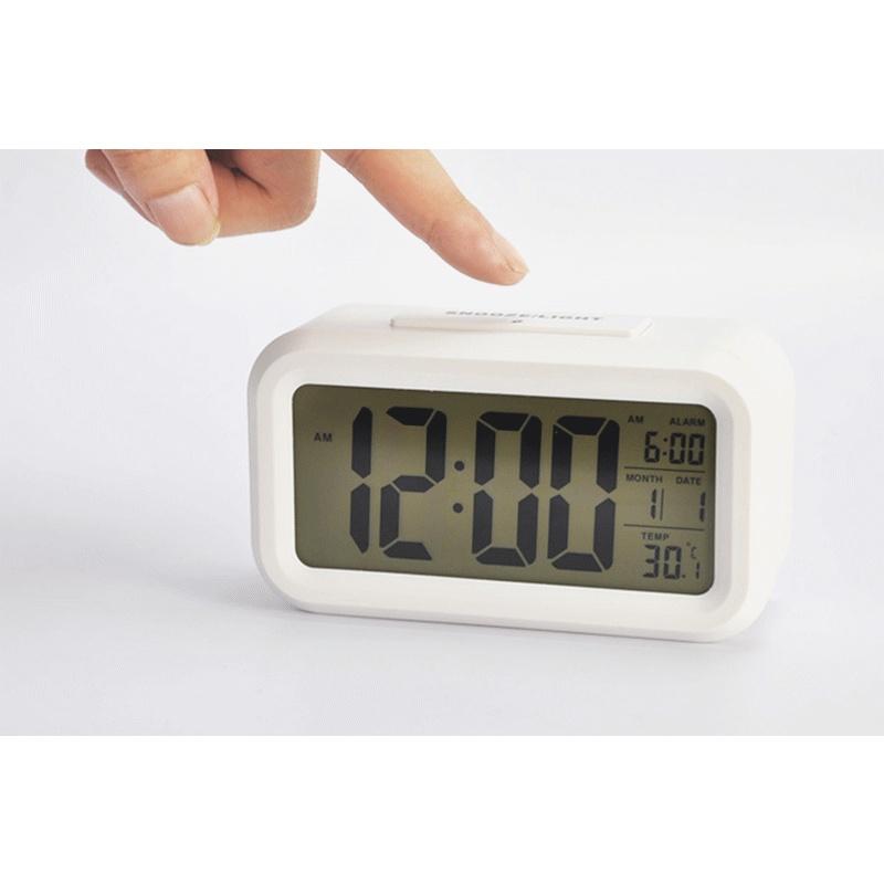 Time and Temperature Digital Table Snooze Alarm Clock Children Wake Up Kids Alarm Clock Night Light for Children Desk Clock
